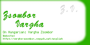 zsombor vargha business card